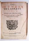 SENECA, LUCIUS ANNAEUS.  Les Oeuvres [with Les Controverses et Suasoires].  2 parts in one vol.  1634